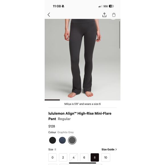 Lululemon Pants - NWOT Lululemon Align High-Rise Mini Flare Pant Regular Length Size 8